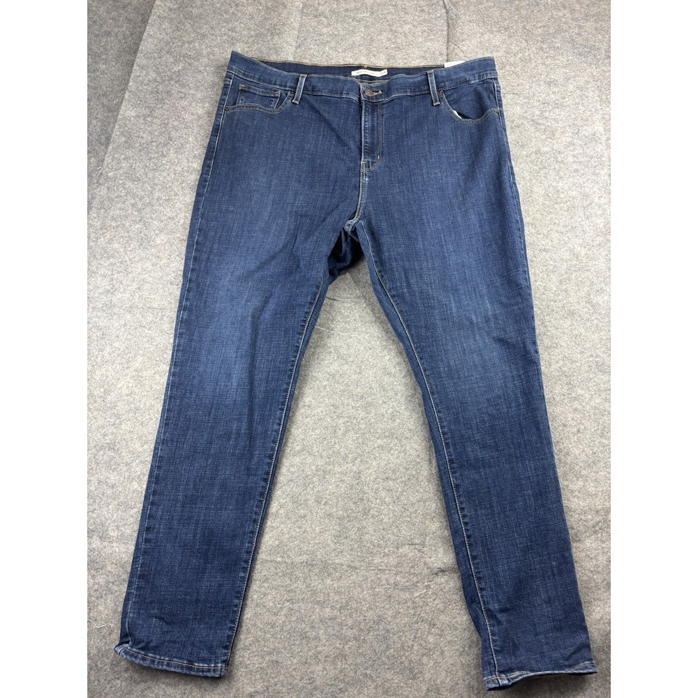 Levi's Women's Plus‎ 22W Blue 721 High-Rise Skinny Denim Jean Pants Casual basic